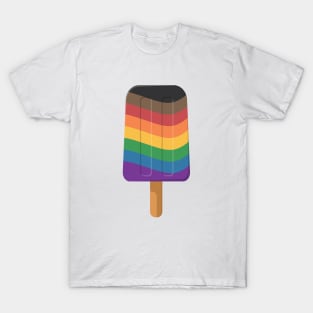 Cute  Inclusive Rainbow Pride Flag Popsicle T-Shirt